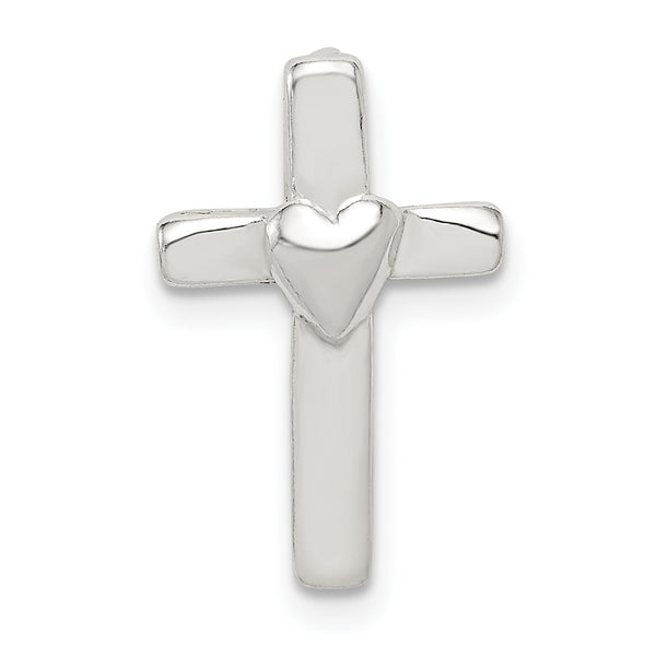 Carat in Karats Sterling Silver Small Cross Pendant (0.67 Inches x Inches 0.43)