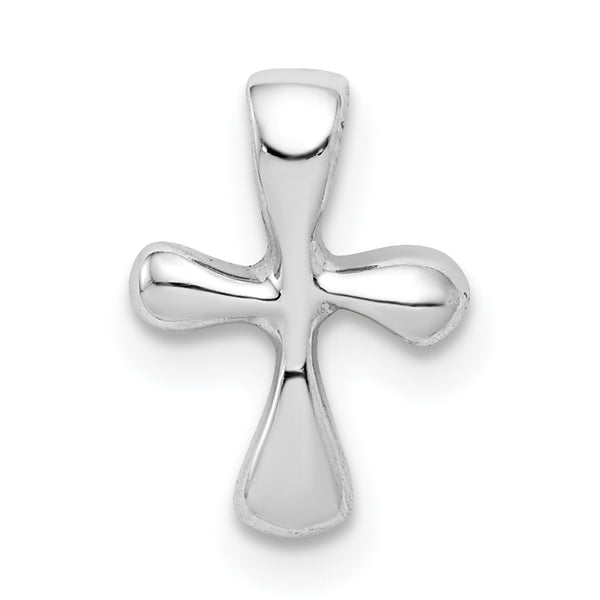 Quilates en quilates Plata de ley con tratamiento antideslustre Dainty Pulido Mini Cruz Charm Colgante 0.45 pulgadas x 0.32 pulgadas (0.45 pulgadas x 0.32 pulgadas)