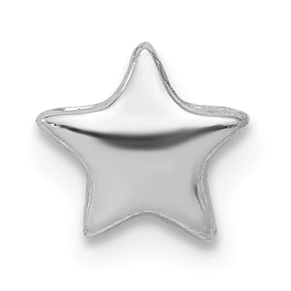 Carat in Karats Sterling Silver Rhodium-Plated Star Slide Charm Pendant