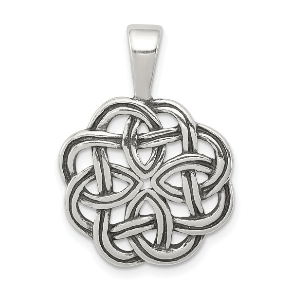 Sterling Silver Celtic Pendant (1.1 Inches x Inches 0.75)