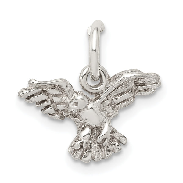 Carat in Karats Sterling Silver Eagle Charm Pendant (11mm x 15mm)